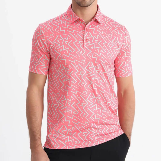 Short sleeve Polo - Zig Rush - Alexander by Sharleen  # Short sleeve Polo - Zig Rush  0 Short sleeve Polo - Zig Rush # #  Activewear 0 Short sleeve Polo - Zig Rush
